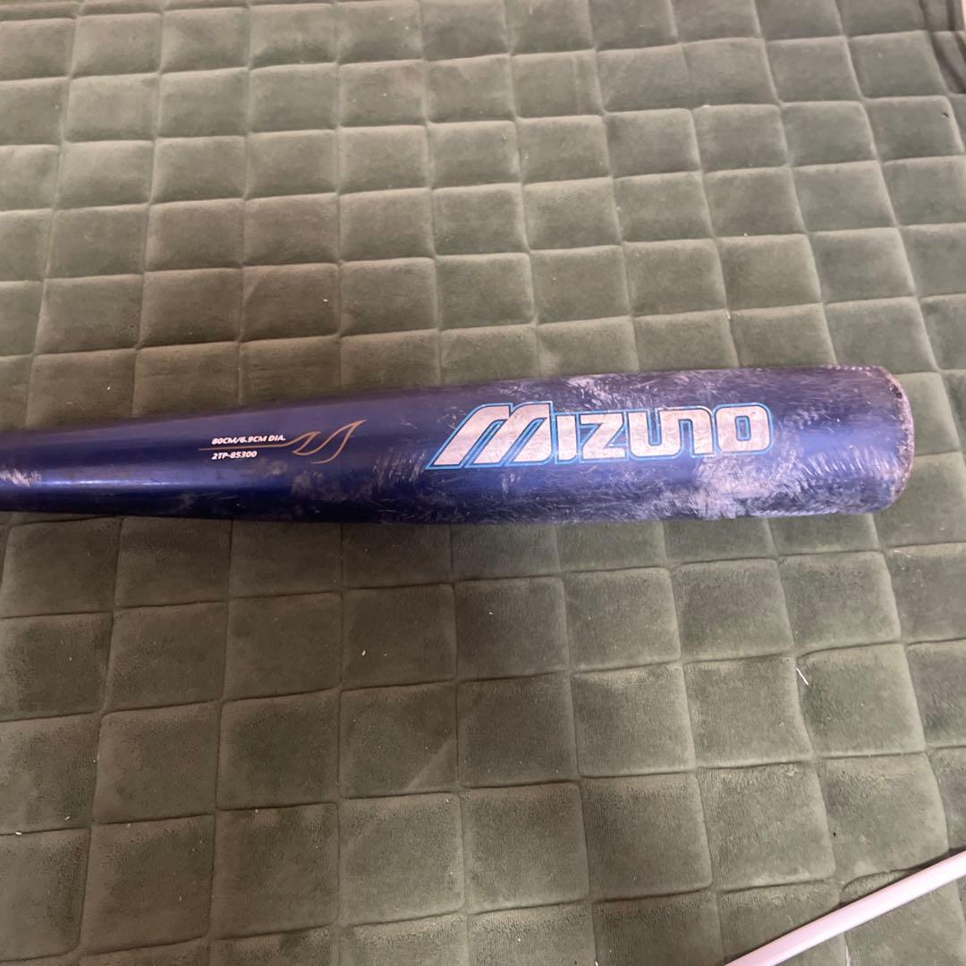 Mizuno カーボン バット 青　バットケース付き