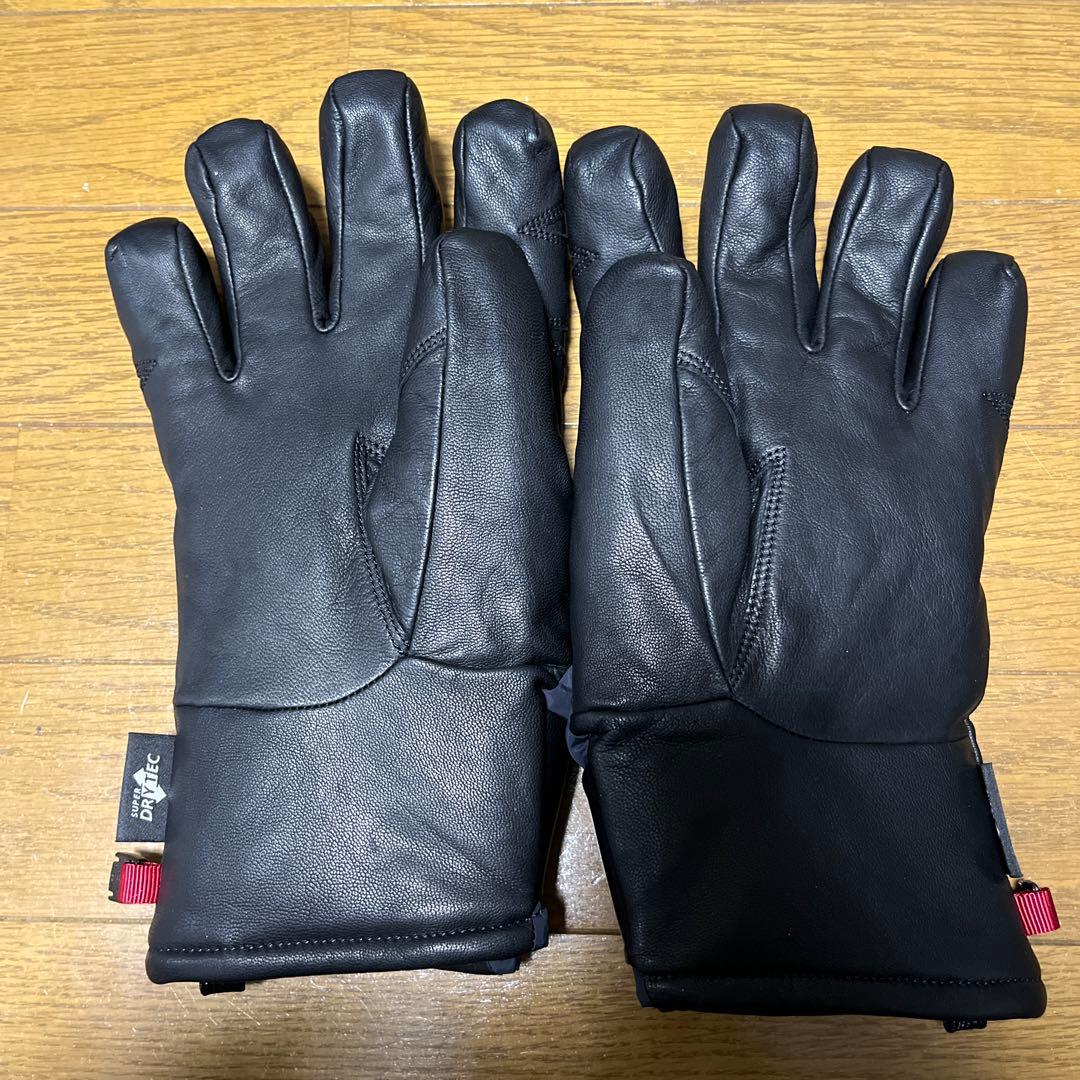 mont-bell レザー スキーグローブ M 黒