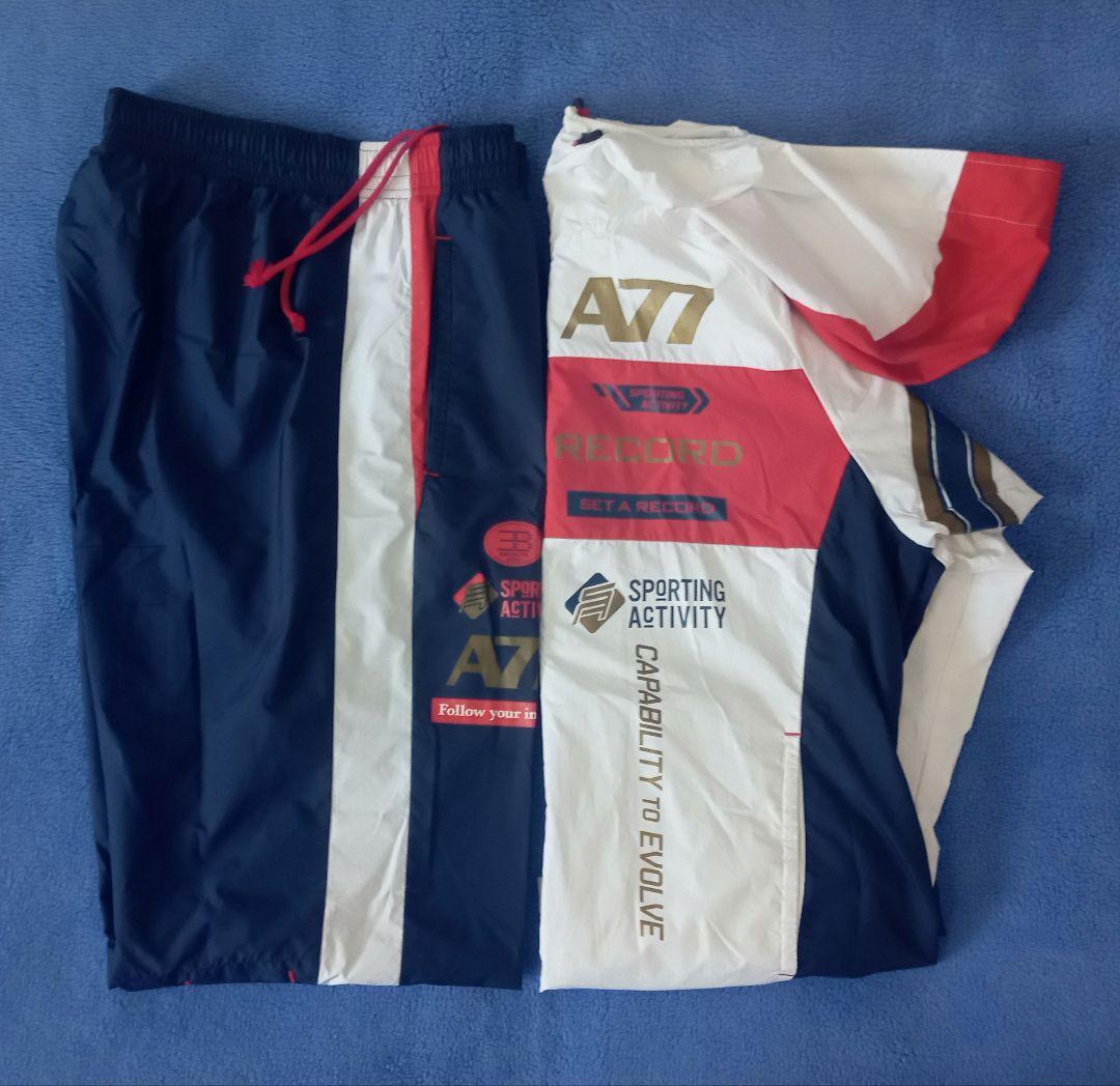 美品　ASICS　アシックス　ウインドブレーカー　Ｌ　上下