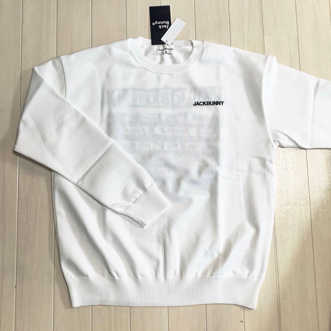 新品■17,600円【ジャックバニー】メンズ　長袖ウェア 5/L セーター　白