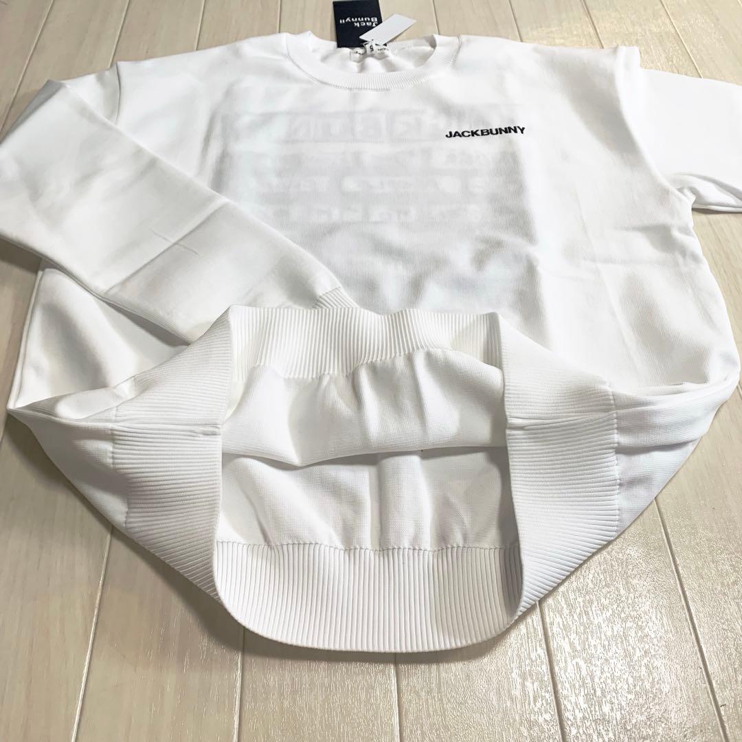新品■17,600円【ジャックバニー】メンズ　長袖ウェア 5/L セーター　白