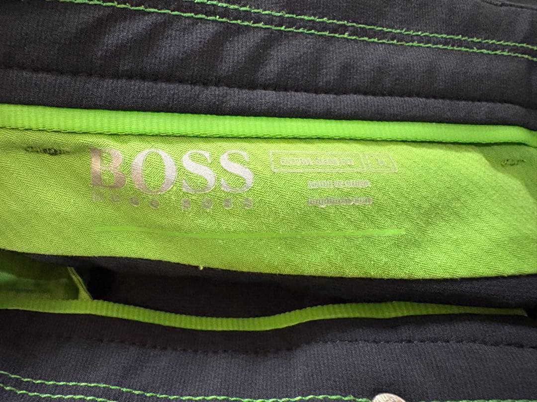 HUGO BOSSゴルフパンツ S／44 28R W78cm 美品
