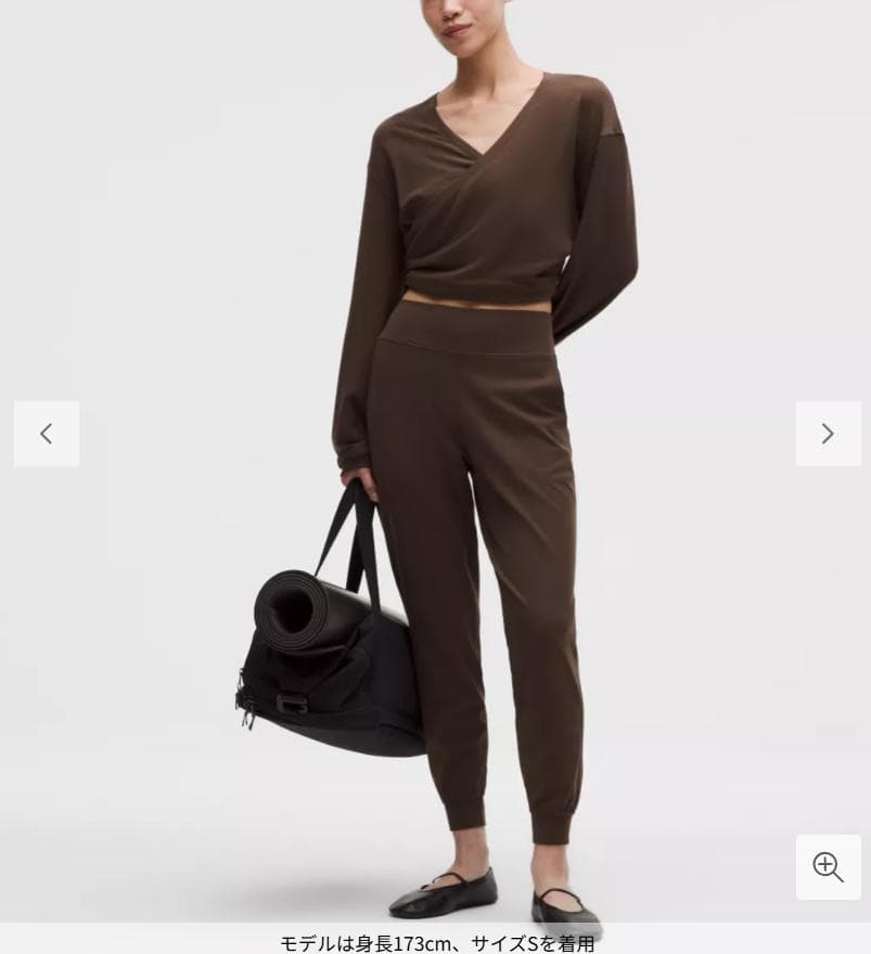 新品未使用 lululemon ルルレモン ハイライズジョガー S 黒