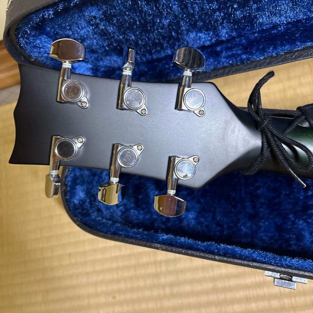 Morris MG-30 アコースティックギター ハードケース付モーリスグリーン