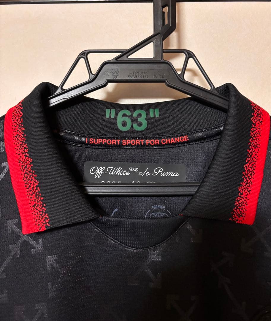 Puma Off-White シャツ 63 ACミラン　ユニフォーム
