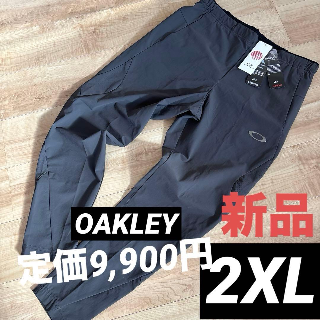 新品　オークリー　メンズ　ゴルフ　ストレッチ　テーパードパンツ　ダークグレー3L