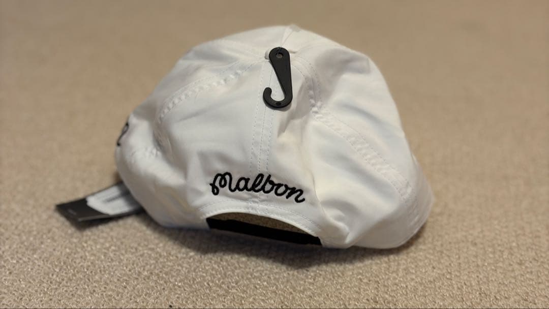 adidas Malbon ダブルネーム　キャップ ホワイト