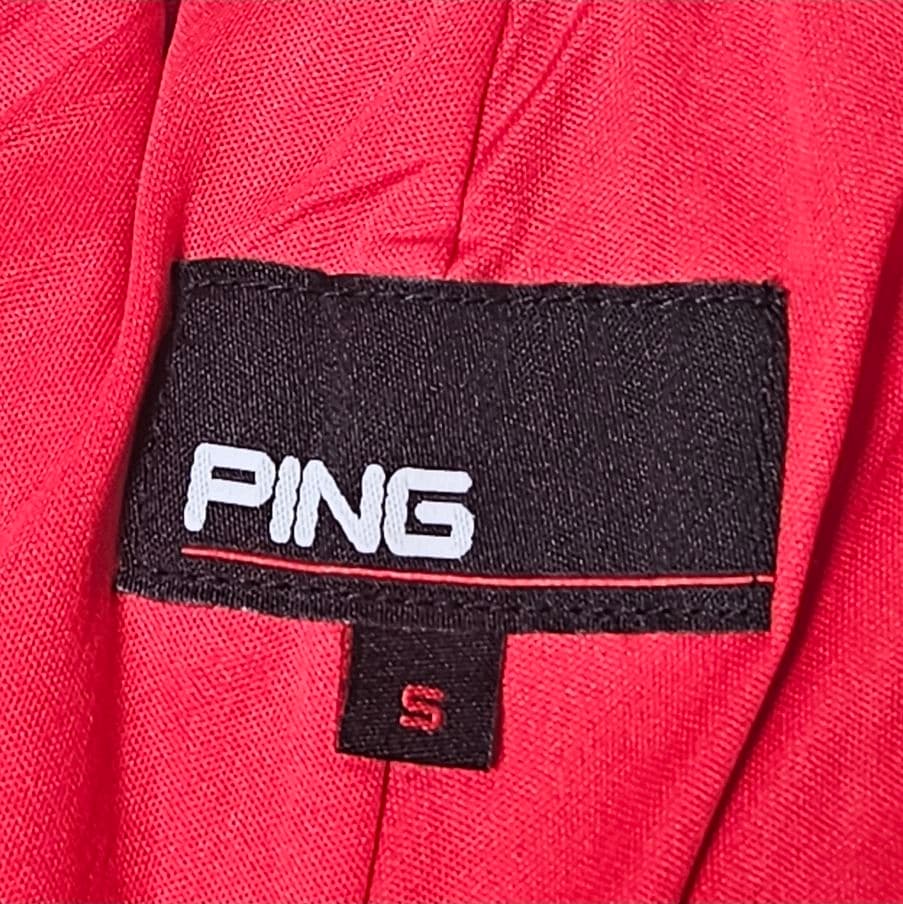 美品 PING レディース プリーツ スカート 赤 S ゴルフ