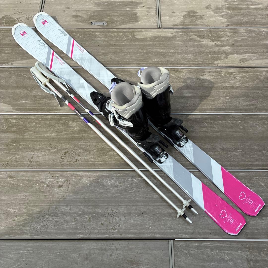 【美品/メンテ済】Hart スキー 6点セット 150cm ブーツ23cm