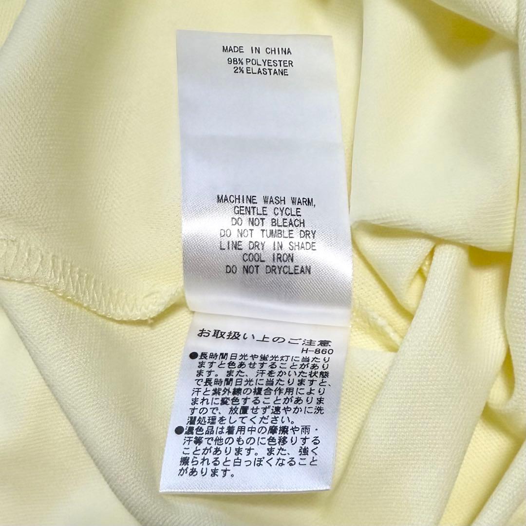 ジャックバニー モックネック タートルネック カットソー 黄 総柄 Tシャツ 5