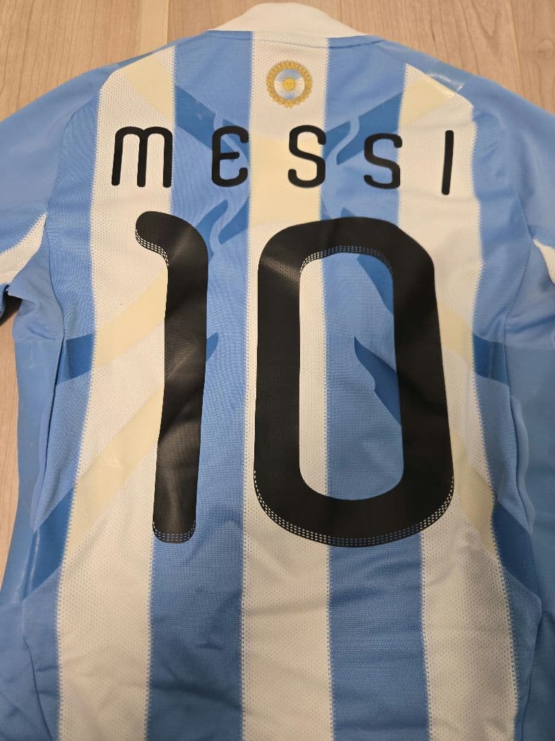 08-09 アルゼンチン代表 リオネル・メッシ選手仕様ユニフォーム 新品未使用
