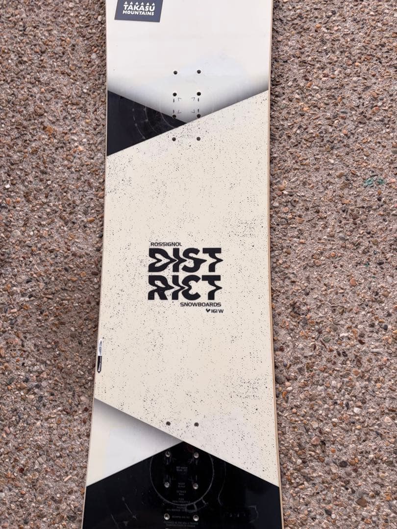 ROSSIGNOL DISTRICT 161 スノーボード板　黒白