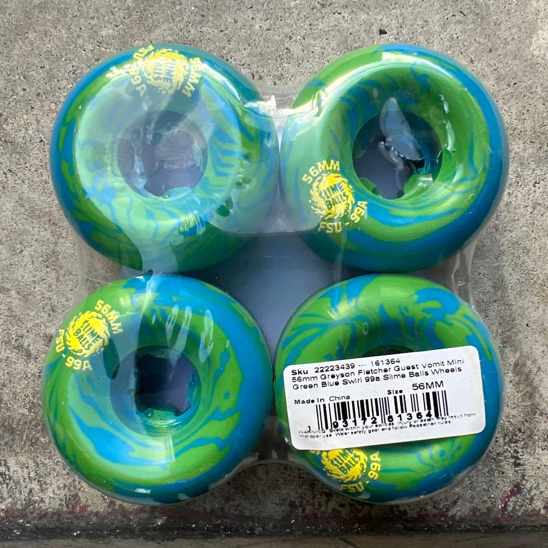 スケートボード SLIME BALL Grayson fletcher 56mm 99a