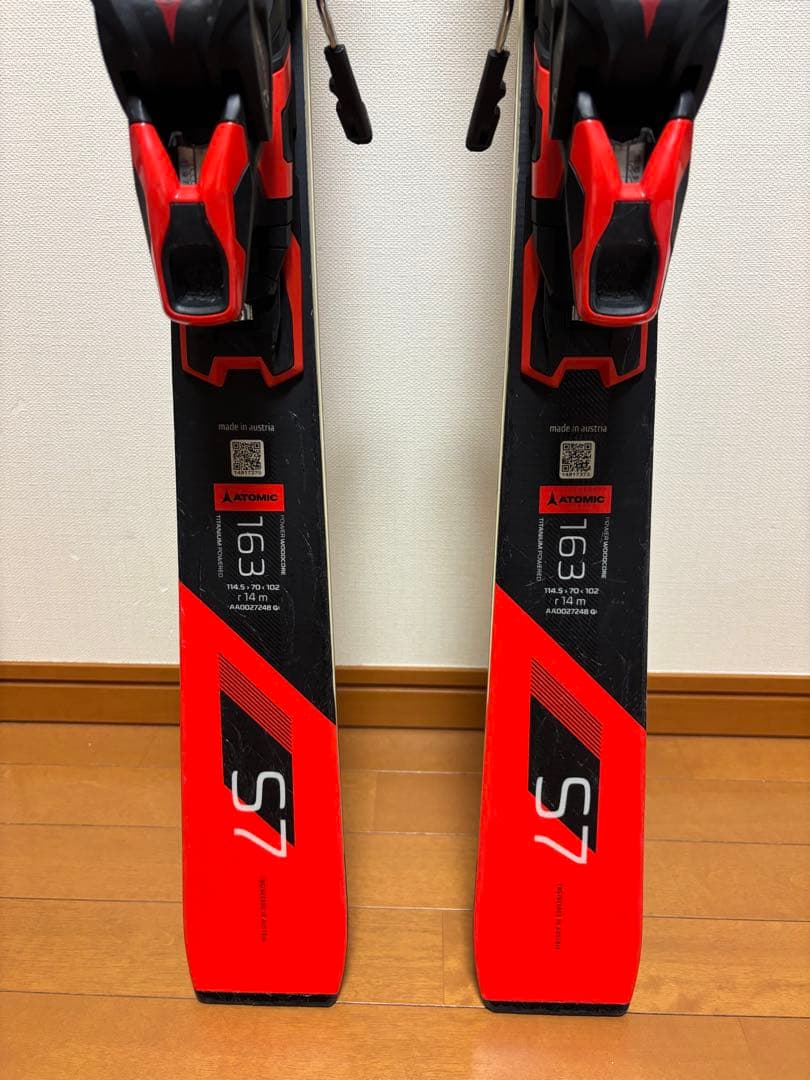 ATOMIC REDSTER S7スキー板 163cm