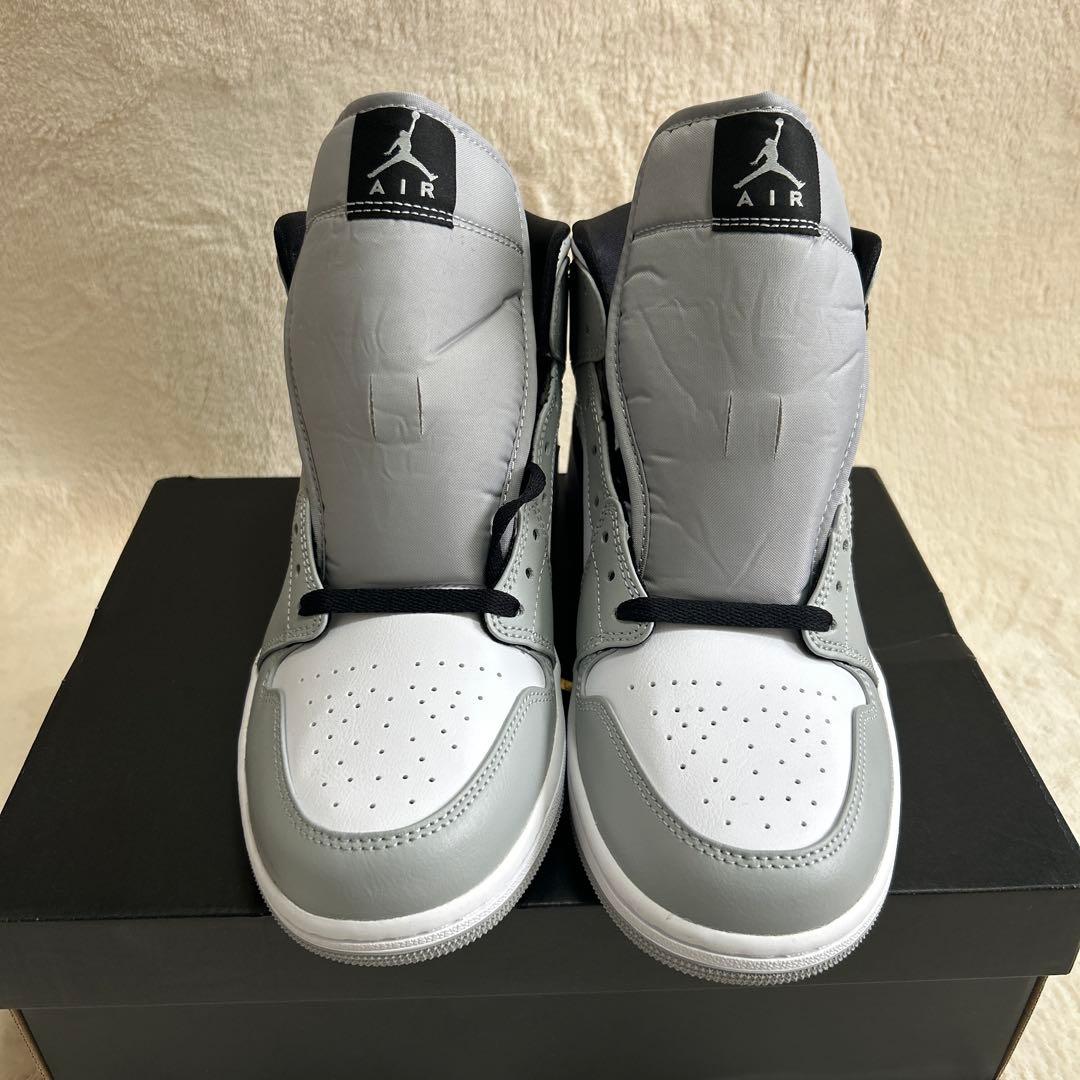Nike Air Jordan 1 Mid ライトスモークグレー28cm