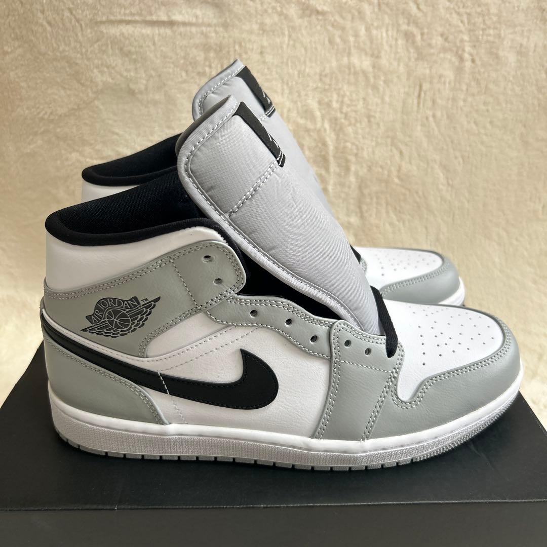 Nike Air Jordan 1 Mid ライトスモークグレー28cm