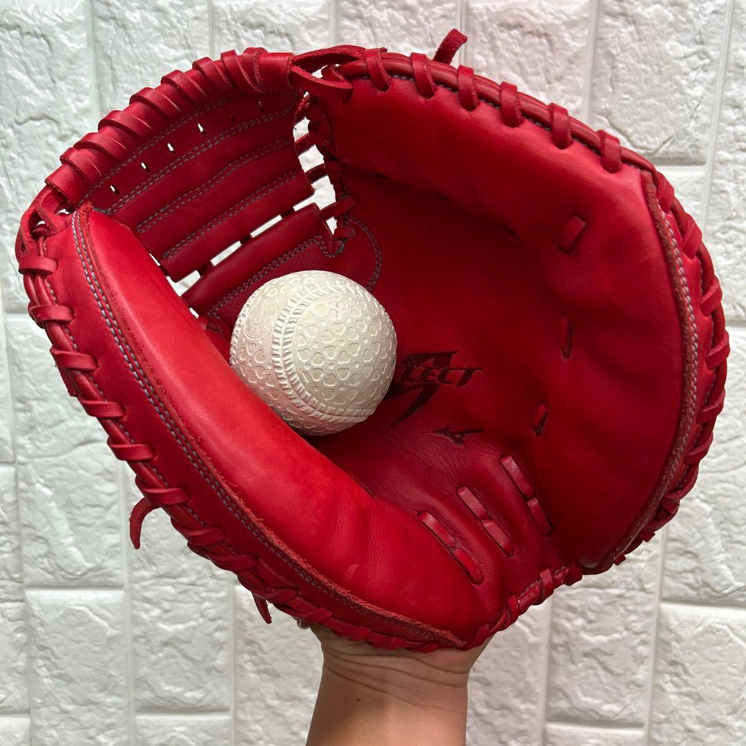 【美品】野球 グローブ 軟式 少年野球 キャッチャーミット ミズノ セレクト9