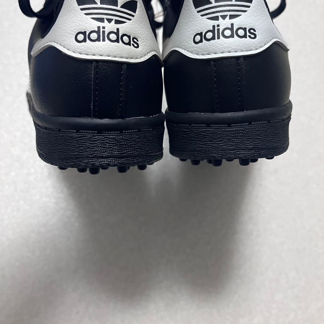 【新品】adidas スーパースターゴルフシューズSS80ブラック 25.0cm