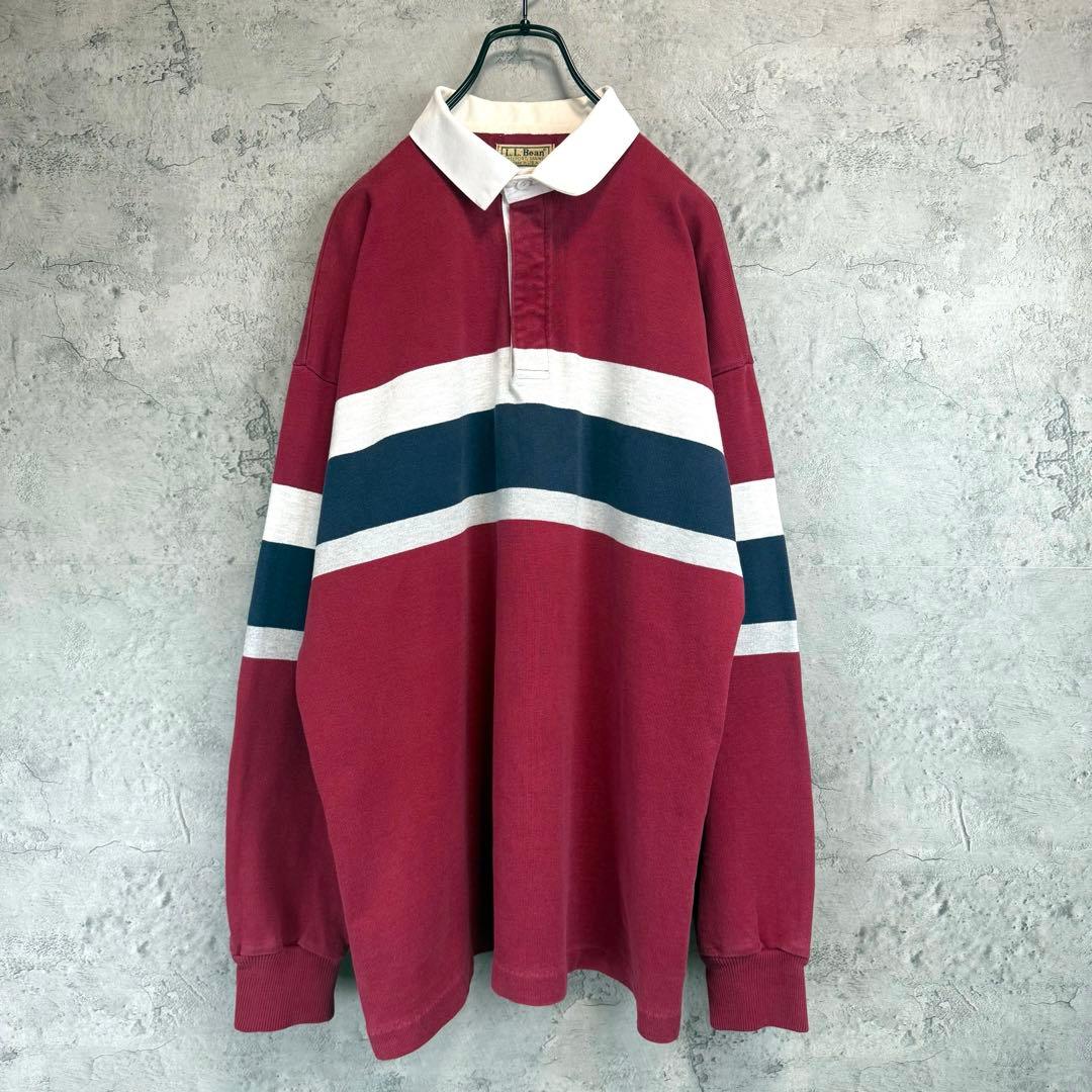 80's L.L. Bean エルエルビーン　USA製 常田大希着　ラガーシャツ