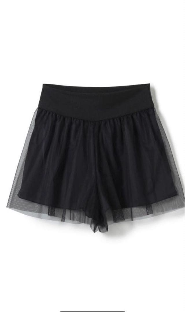 Chacott 黒 チュールショートパンツM