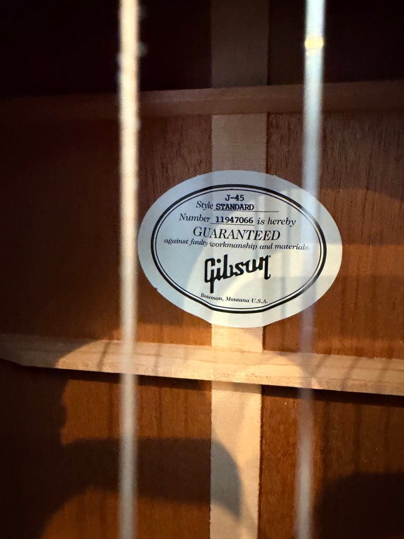 Gibson J45 Standard 純正ハードケース中古美品