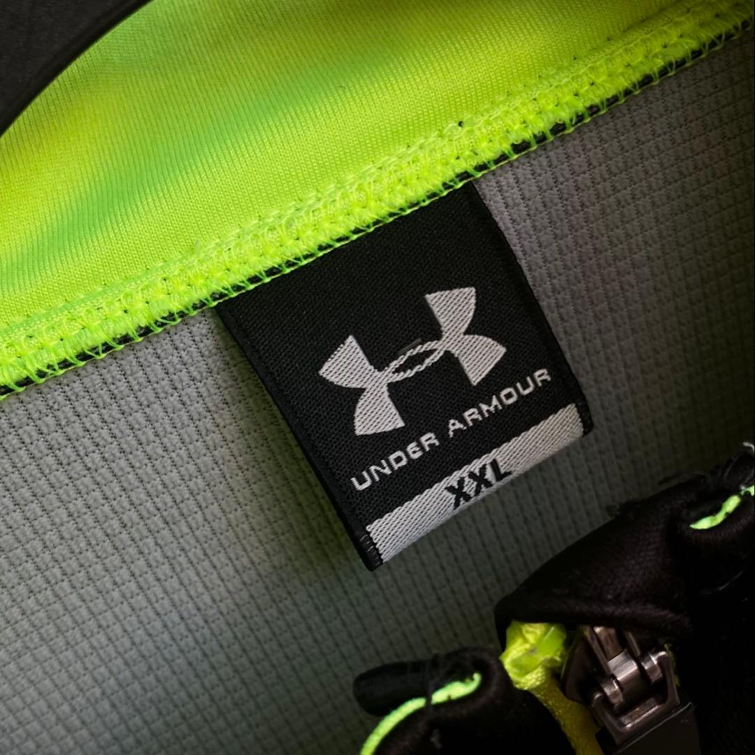 Under Armour フルジップジャケット XXL ブラック/ライム