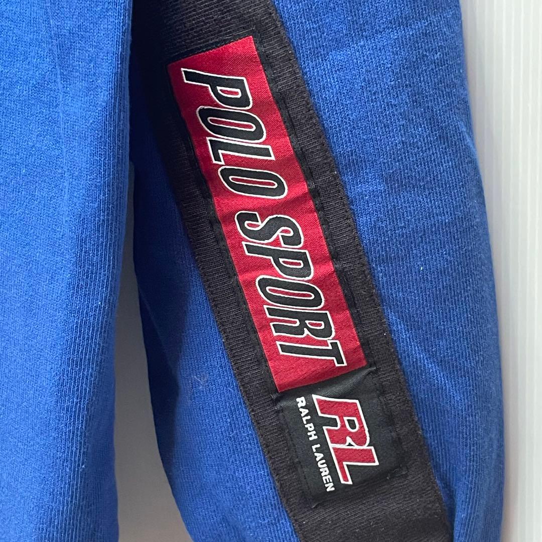 90s POLO SPORT ラルフローレン ラガーシャツ 星条旗ロゴ Mサイズ