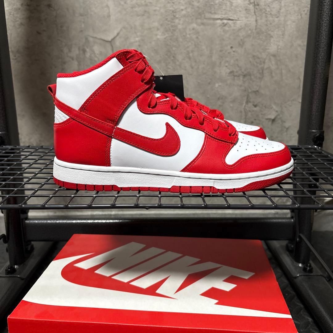 NIKE Dunk High レッド/ホワイト