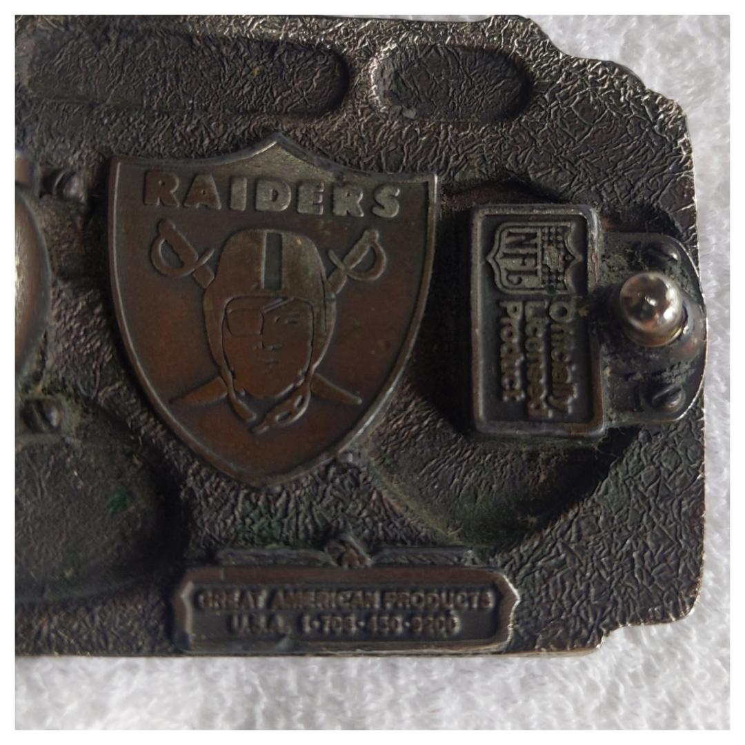 USA製レイダース 90s OAKLAND RAIDERS バックル NFL