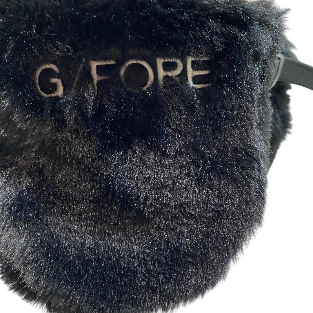 G/FORE ジーフォア 耳当て付き ボアサンバイザー ブラック ゴルフ