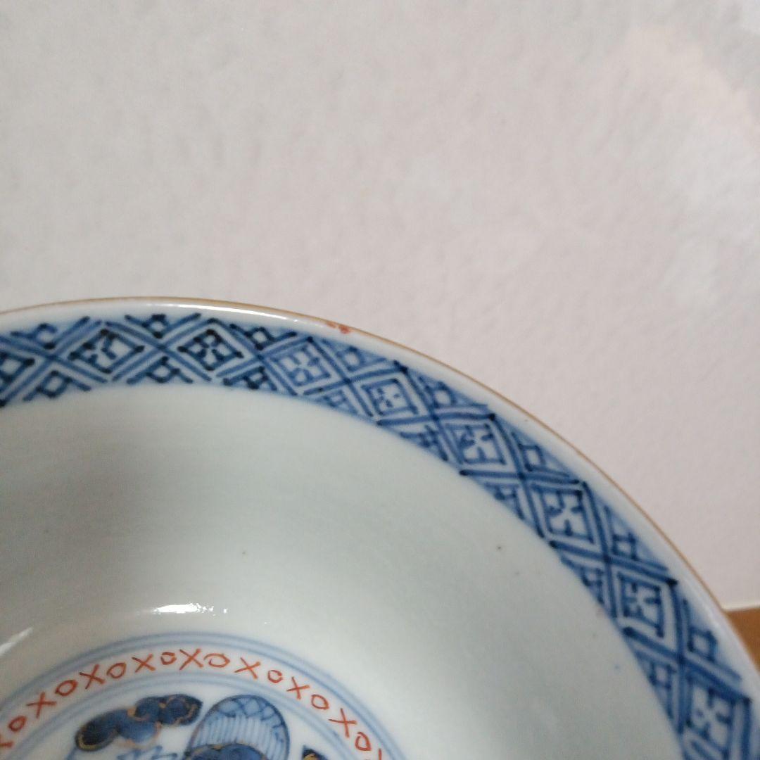 古伊万里　蓋つき茶碗