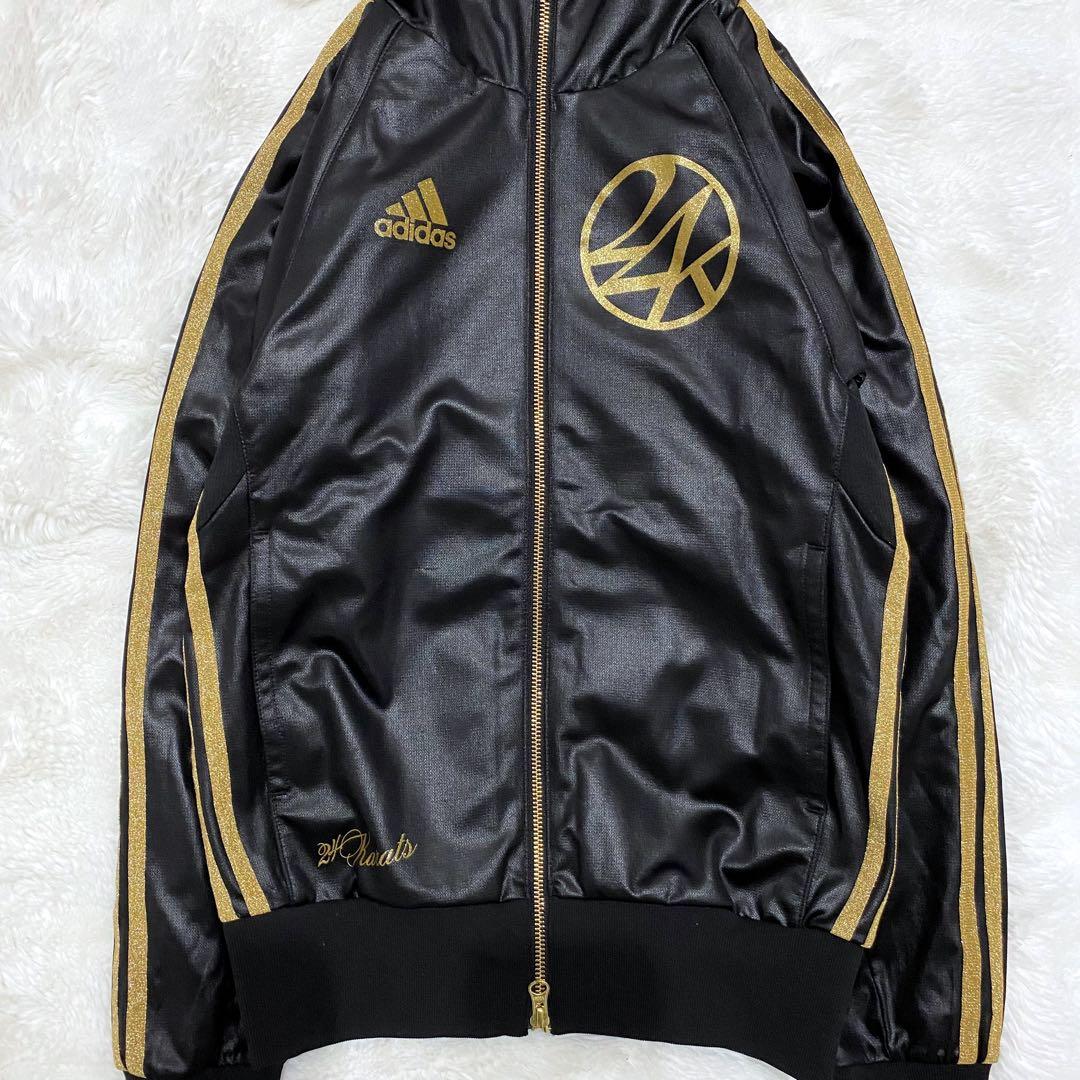 【試着のみ】adidas × 24Karats ポーチ付 ジャージ 2XS