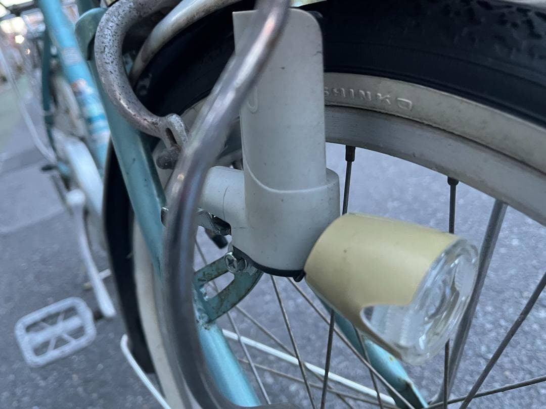 い*ん様 中古軽量アルミブリヂストン小径自転車20インチ★新品ワイヤー錠付※配達