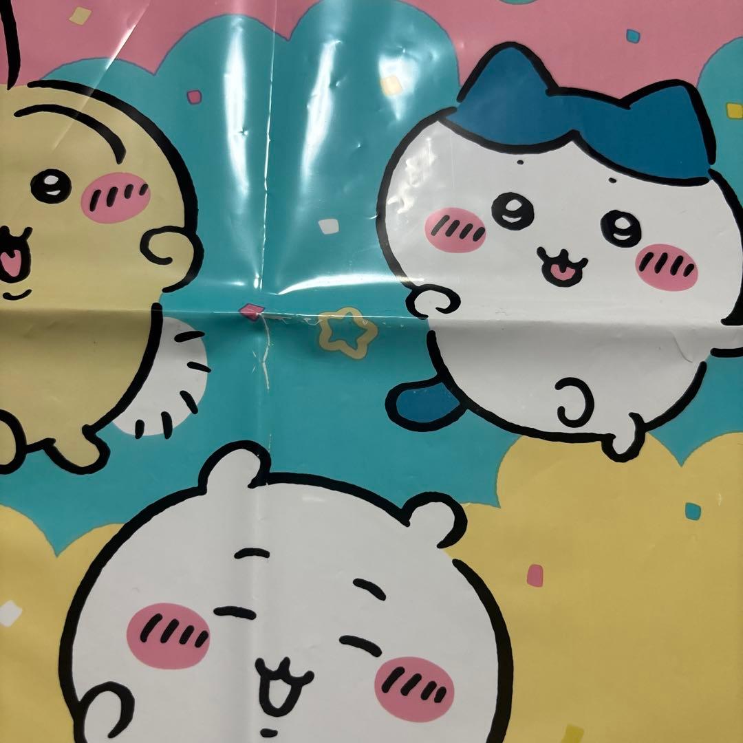 【台湾限定】ちいかわ　ロップイヤーなマスコット　ハチワレ　ショッパー付き