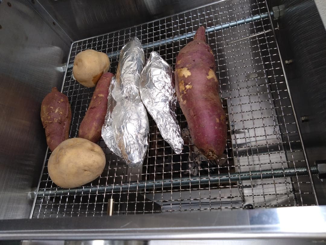 ネット専売品　焼き芋機器 　炭火式　イベント　49800円　軽トラ　学園文化祭り