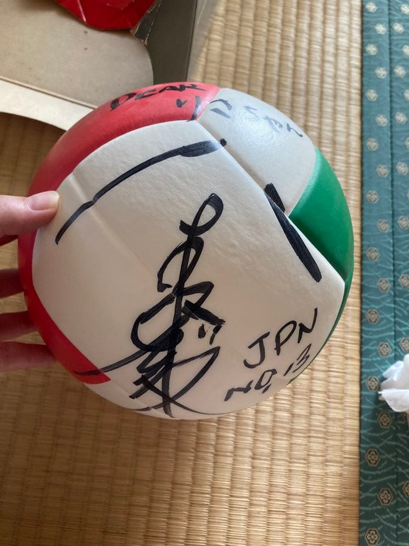 ［訳あり］サイン入りバレーボール JPN NO.13 大友　愛