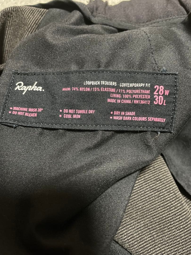 RAPHA ループバックトラウザー　ブラック　W28