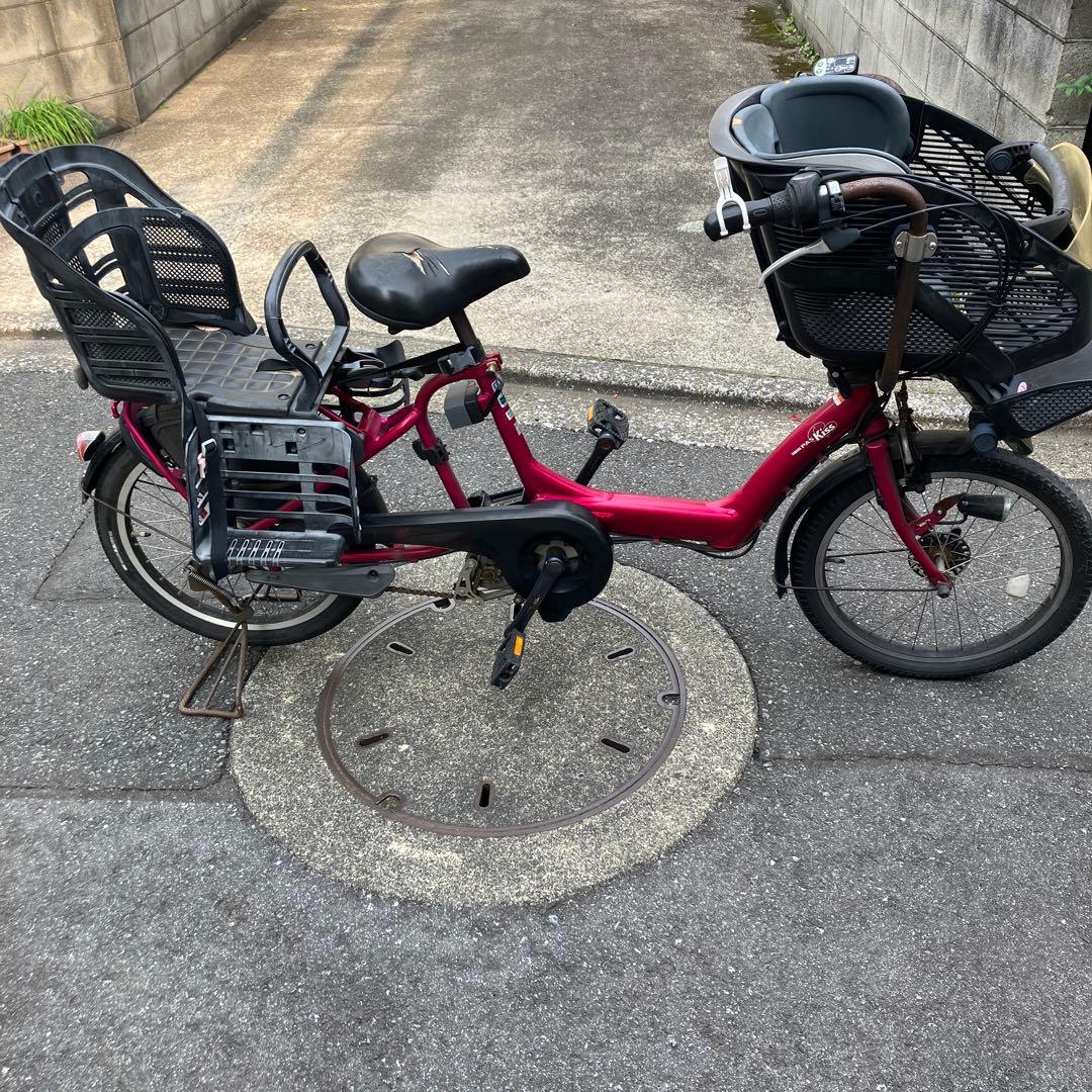 電動自転車　ピンク　ヤマハ