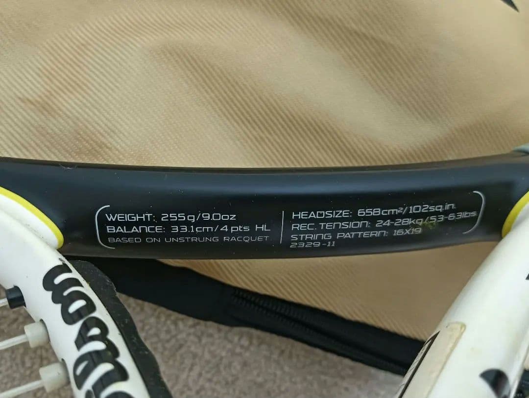 Wilson PRO LITE BLX 102★テニスラケット★ケース付き