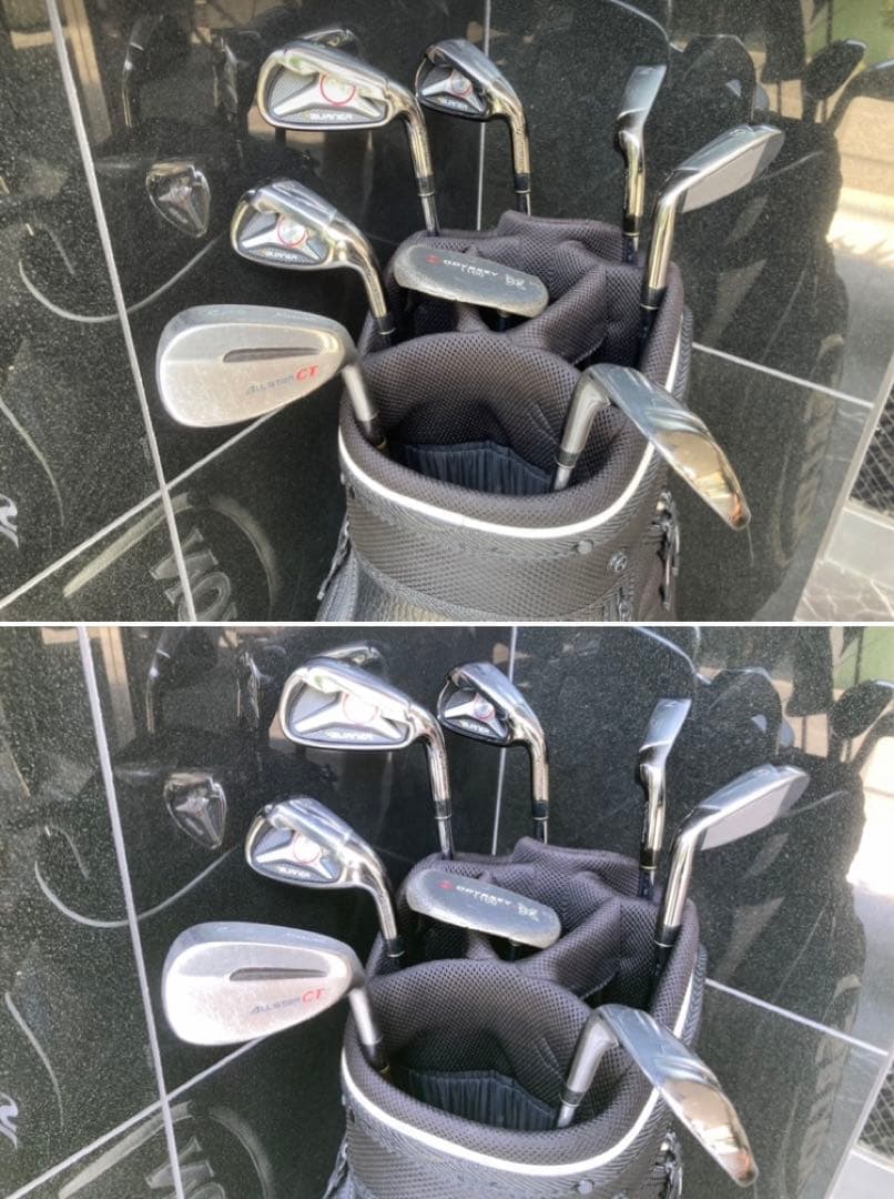テーラーメイド　バーナー　アイアンセット 8本　srixon キャディーバッグ