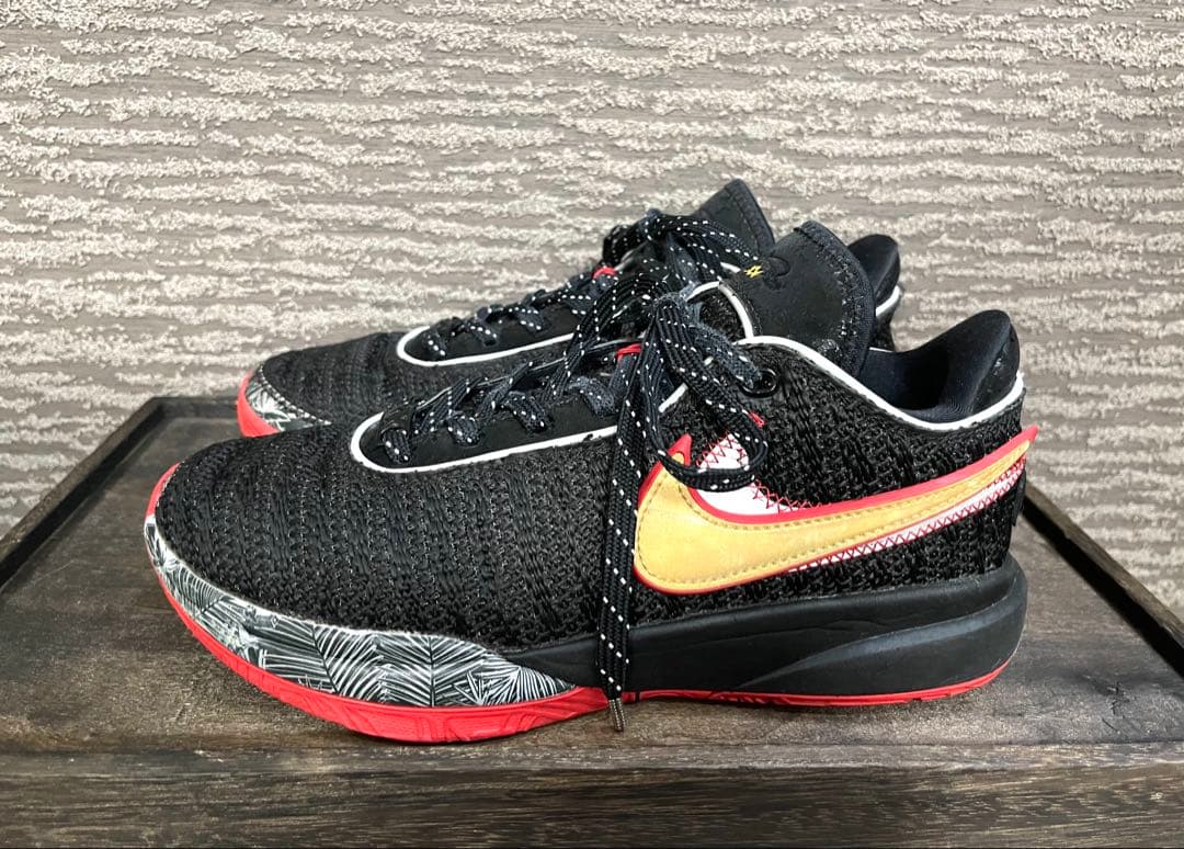 【美品】NIKEレブロン20マイアミヒート⭐︎プロのメンテナンス済み