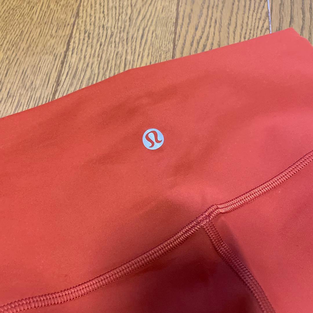 Lululemon Wunder Train Tight 24\" M オレンジ