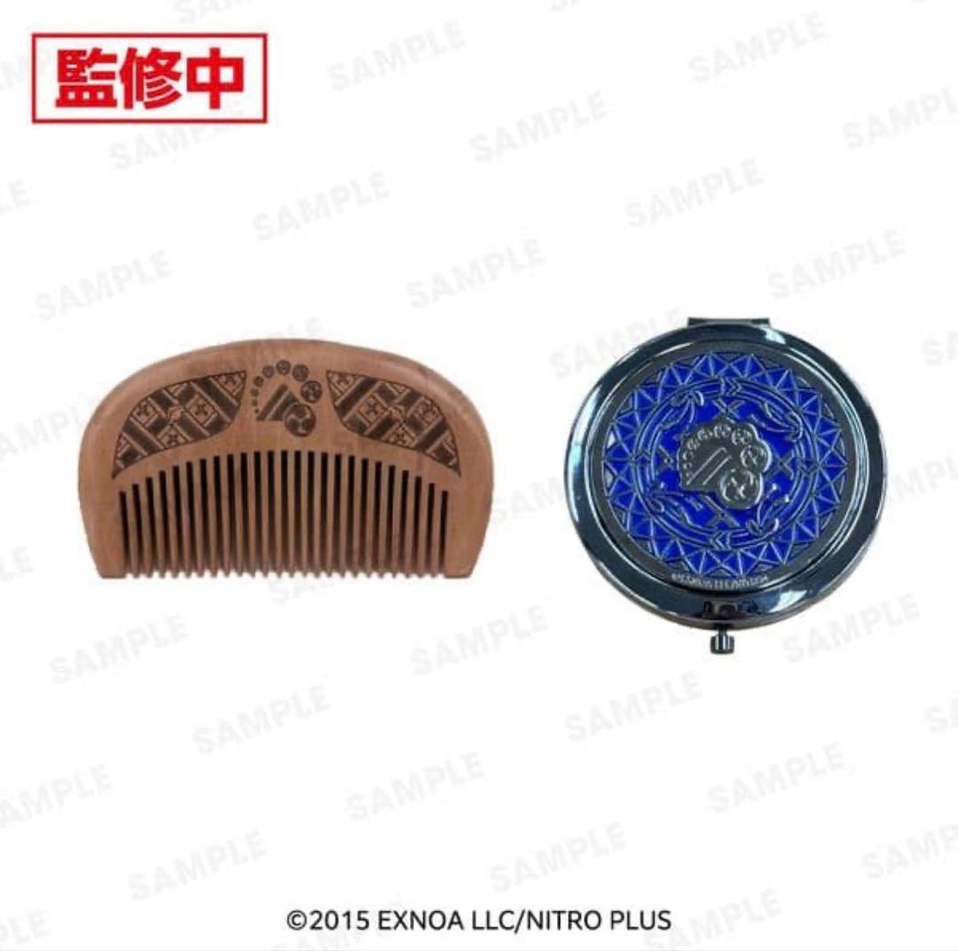 山姥切長義 木製丸型櫛 コンパクトミラー セット