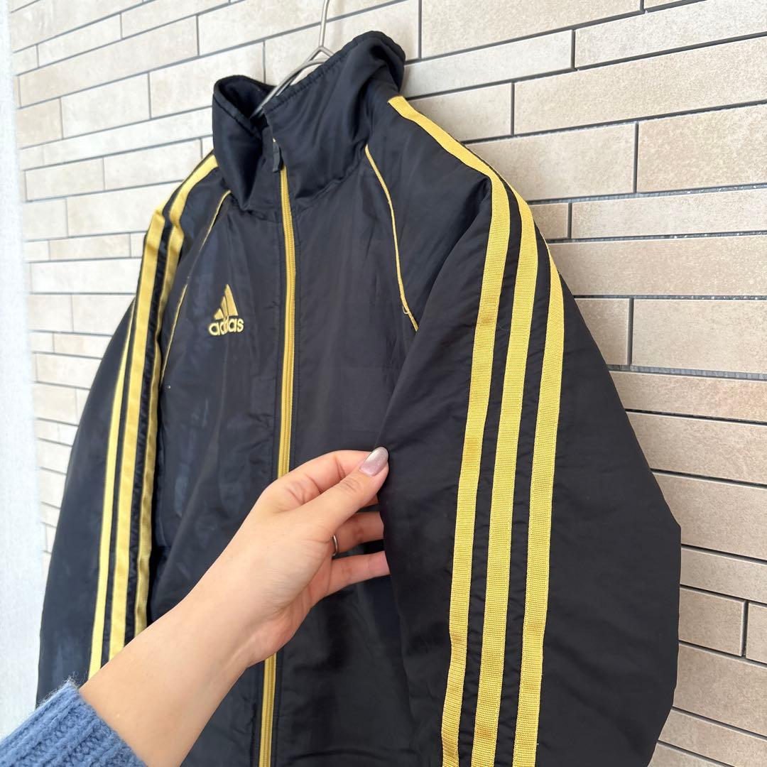 adidas アディダス 黒金 上下セットアップ ジャージ L