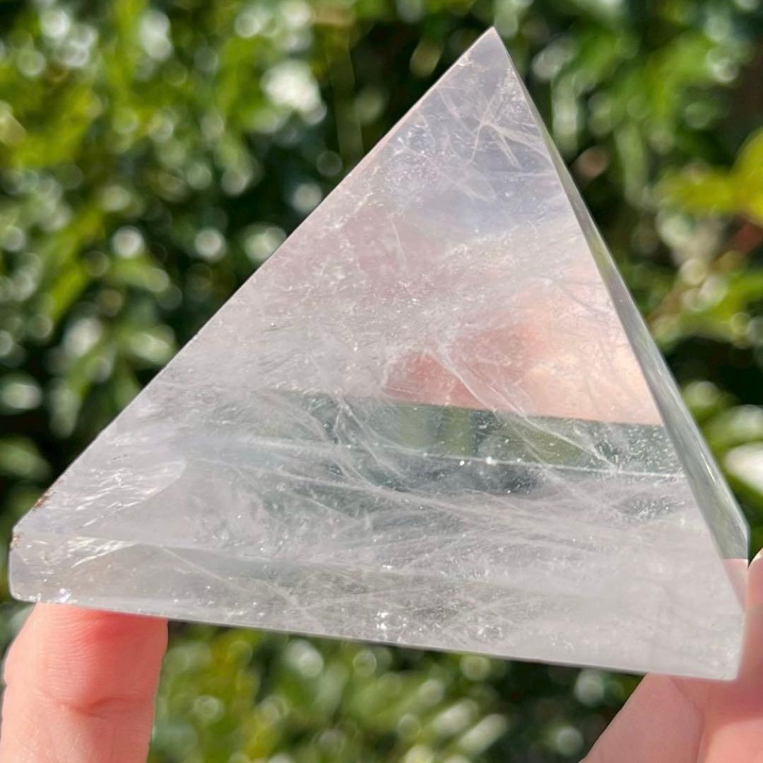 ✳️✨神々の宿る聖地の水晶パワー✨レインボー入 ヒマラヤ水晶 ピラミッド 天然石