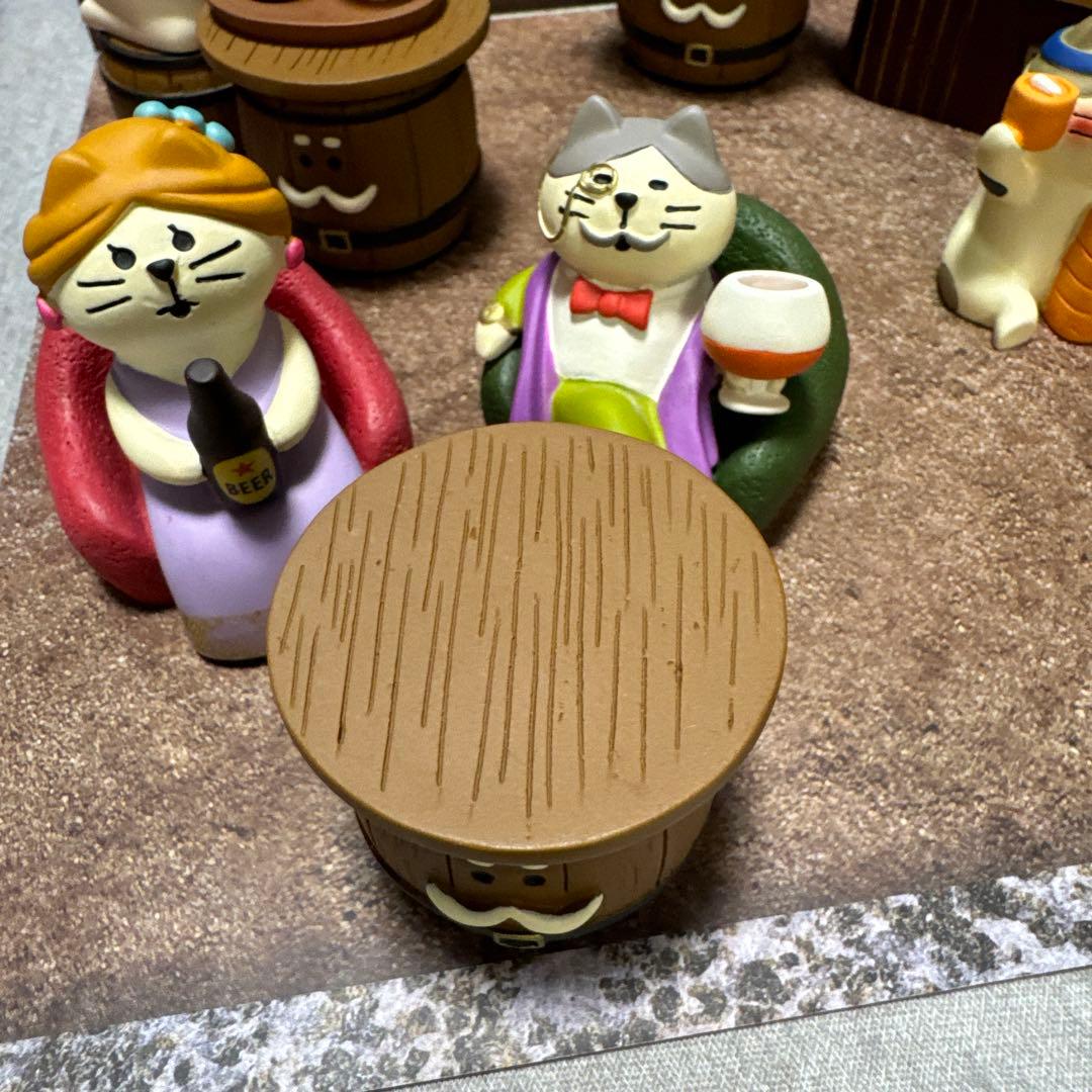 デコレ　コンコンブル　三毛猫BAR セット　バー　背景シート