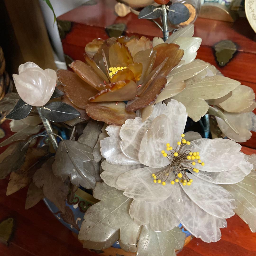 石製 花の置物