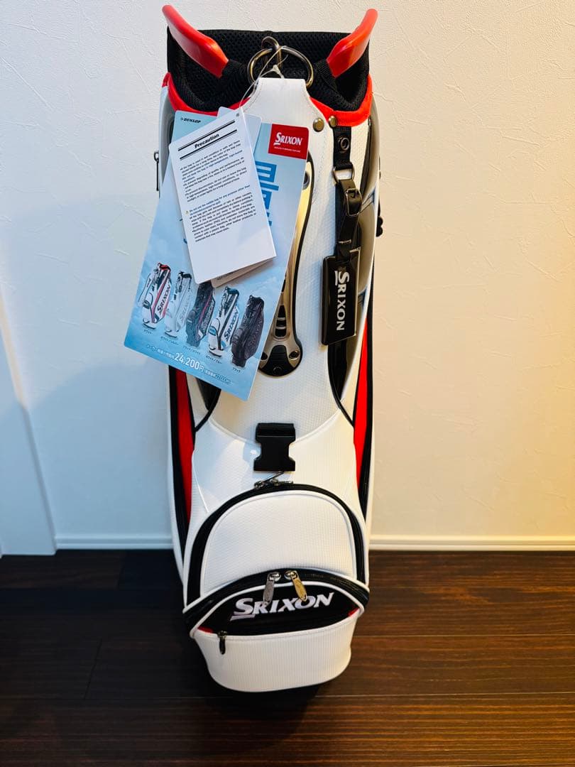 Srixon キャディバッグ ホワイト/レッド