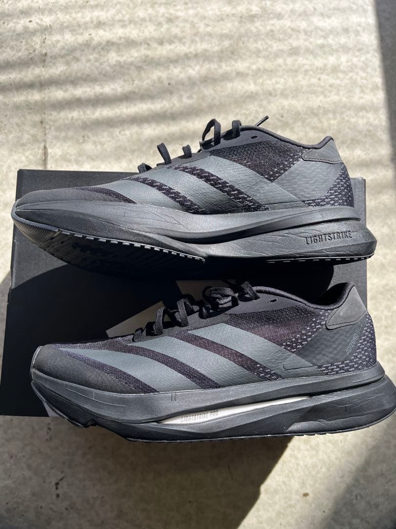 わ*る様 【美品】　adidas ADIZERO SL2 M ブラック 25.5