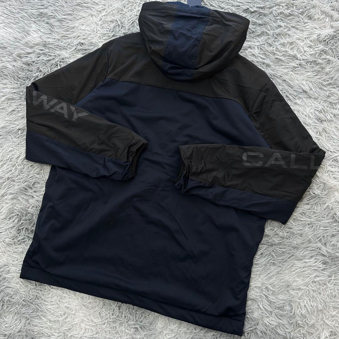 新品　キャロウェイ　ジャケット　ブルゾン　フルジップ　防寒　ネイビー　Lサイズ